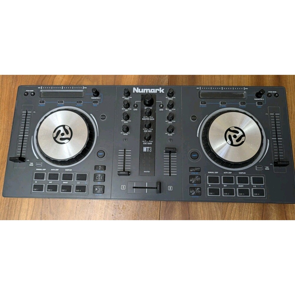 Numark Mixtrack 3 Dual-Deck USB MIDI DJ Controller MT3 TESTED WORKING NO CABLE